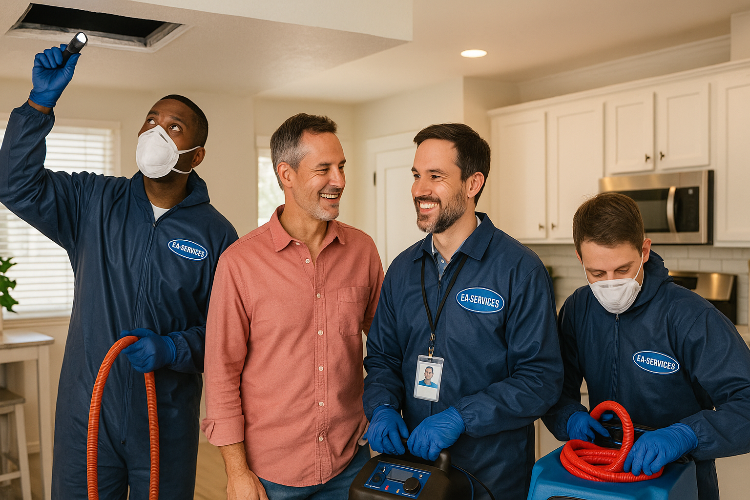 Professional cleaning team working in Isleta